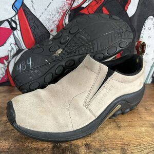 Size 7.5 - Merrell Jungle Moc Classic Taupe Suede Mens J60801 USED SHIPS ASAP